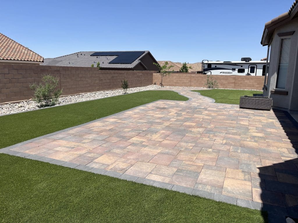 uquerque desert-style landscaping with cactus and rock